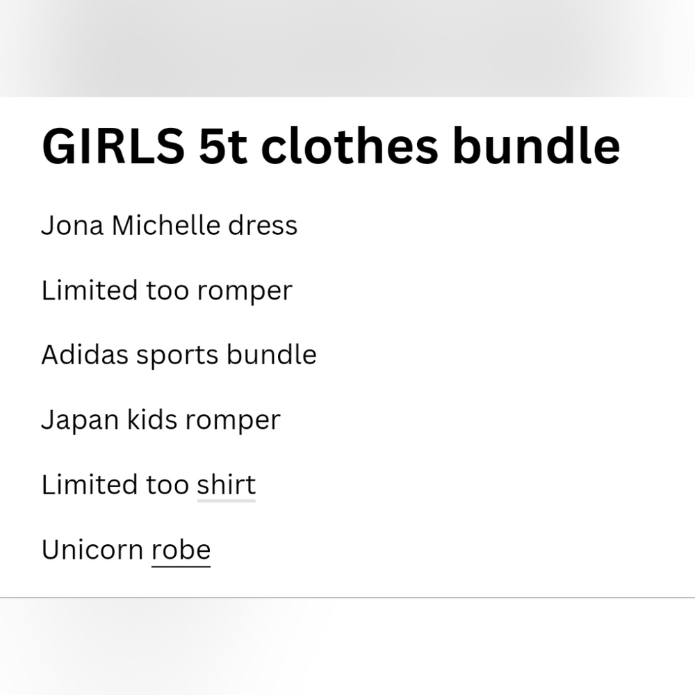 8 piece Girls 5t bundle. - Picture 3 of 9